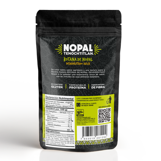 Dulce de Nopal deshidratado dulce (4 Bolsas)